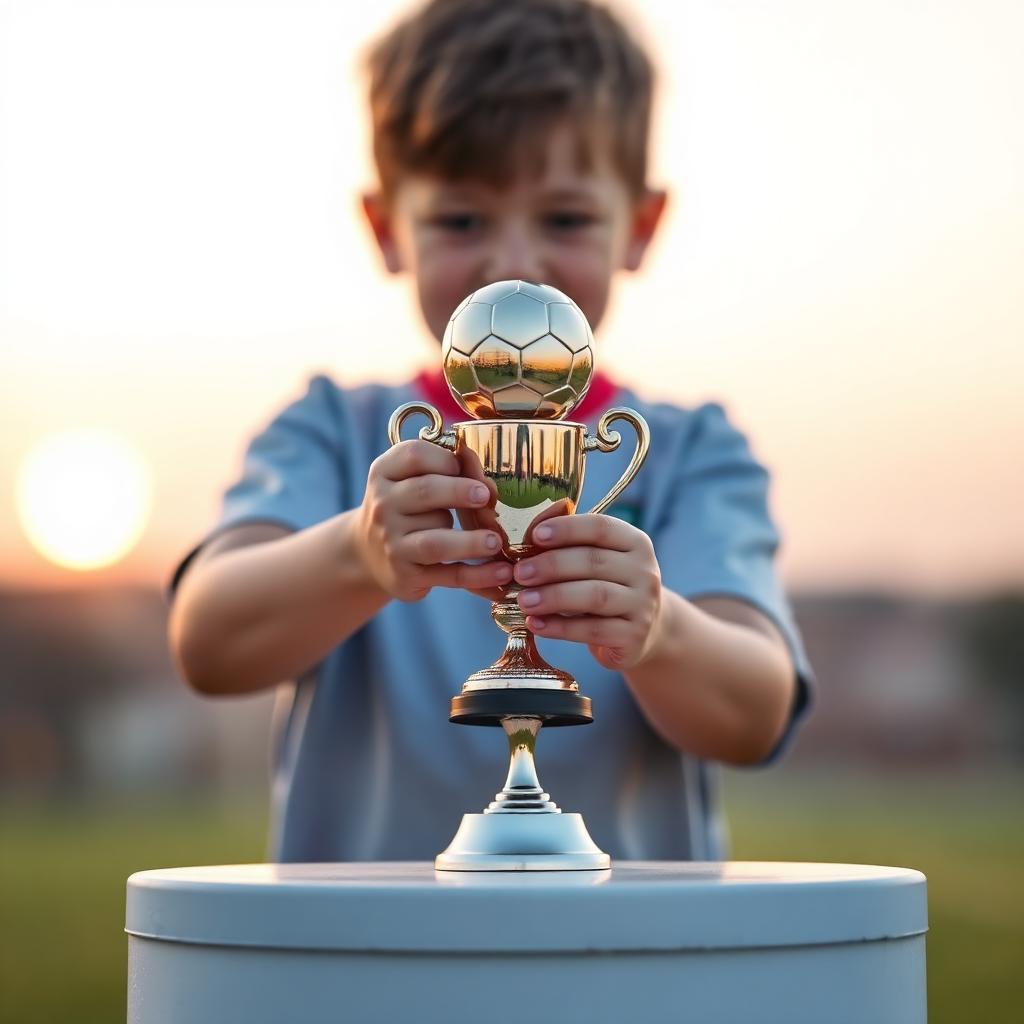 Premiación con trofeo